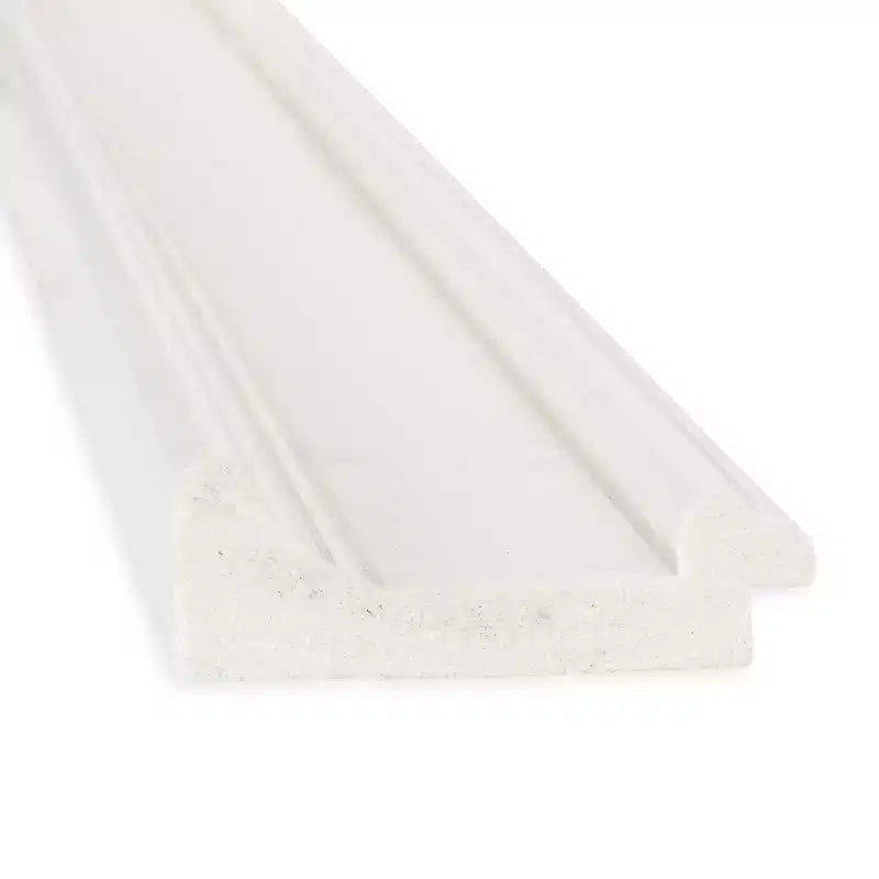 Amanti Art 32"x32" Non-Beveled Ridge White Wall Mirror : Modern Square Framed, Includes Mounting Hardware