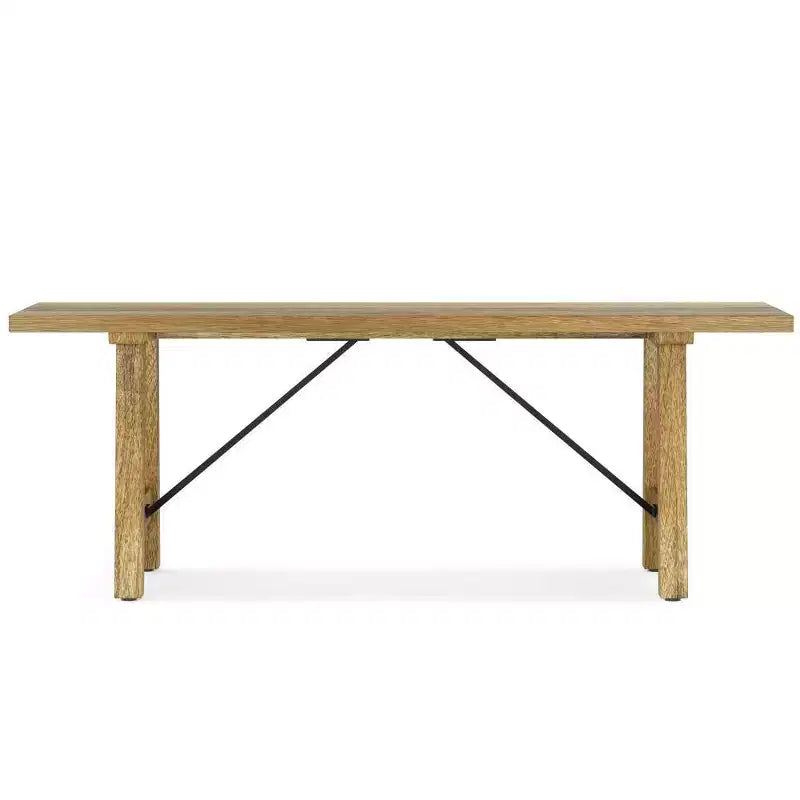 WyndenHall 47" Jake Solid Wood Indsutrial Bench Natural