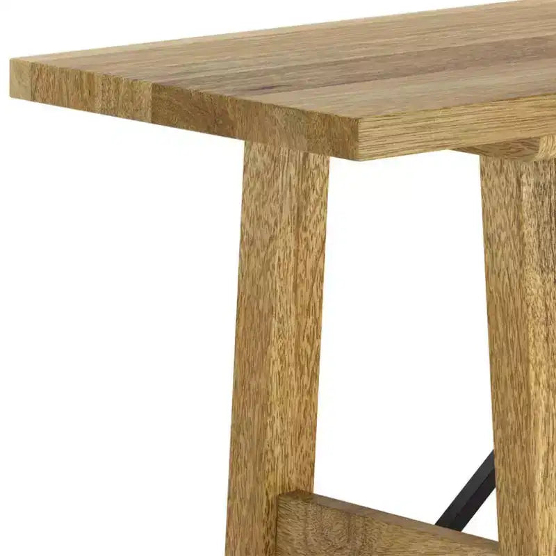 WyndenHall 47" Jake Solid Wood Indsutrial Bench Natural