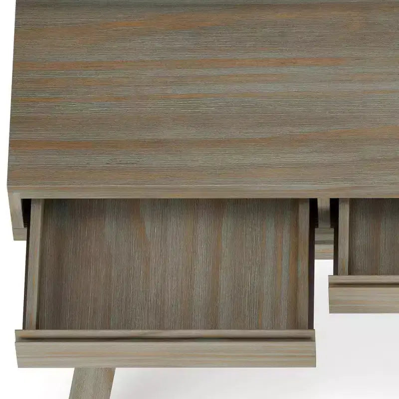 Atkins Flip Up Desk Distressed Gray - Wyndenhall