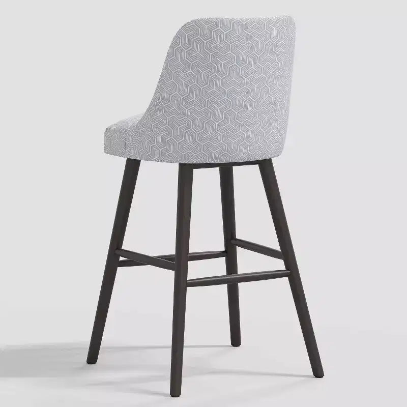 31 Geller Modern Geometric Counter Height Barstool with Footrest - Threshold