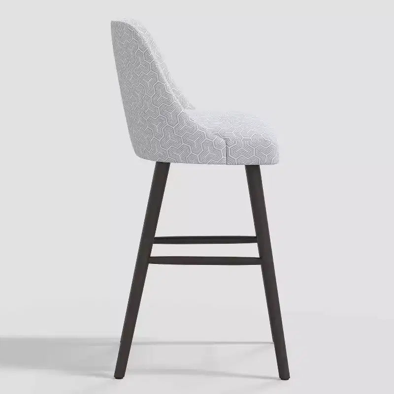 31 Geller Modern Geometric Counter Height Barstool with Footrest - Threshold