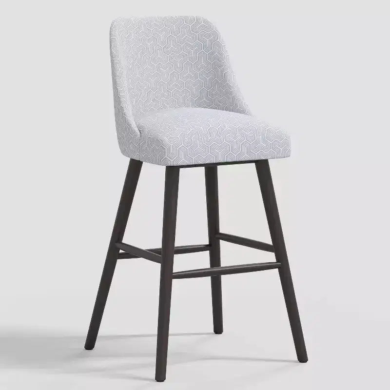 31 Geller Modern Geometric Counter Height Barstool with Footrest - Threshold