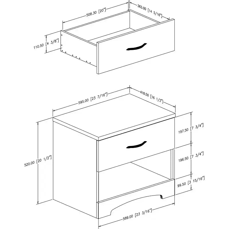 Step One 1 Drawer Nightstand - South Shore