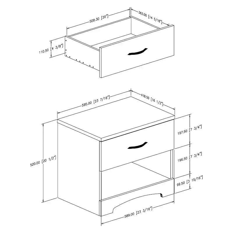 Step One 1 Drawer Nightstand - South Shore