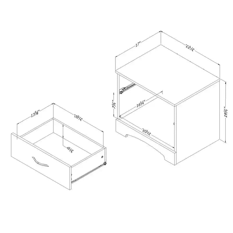 Step One 1 Drawer Nightstand - South Shore