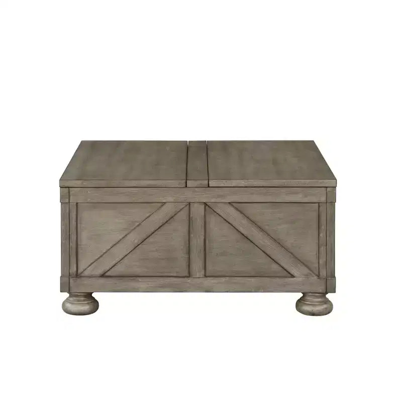 Pershins Farmhouse Square Coffee Table with Storage - HOMES: Inside + Out