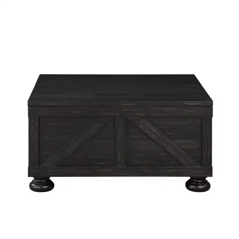 Pershins Farmhouse Square Coffee Table with Storage - HOMES: Inside + Out