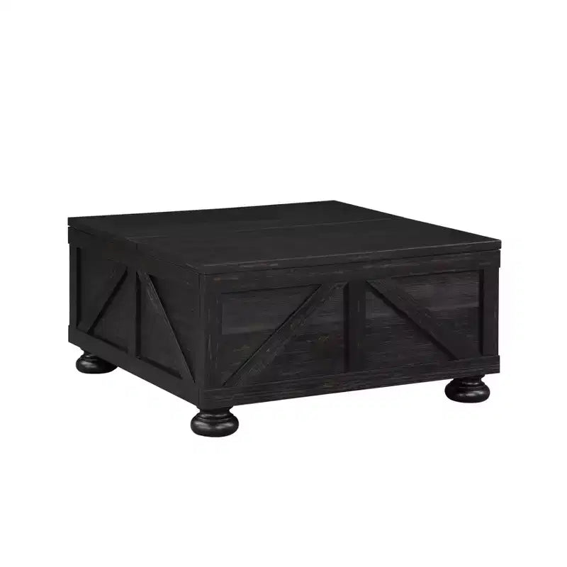 Pershins Farmhouse Square Coffee Table with Storage - HOMES: Inside + Out