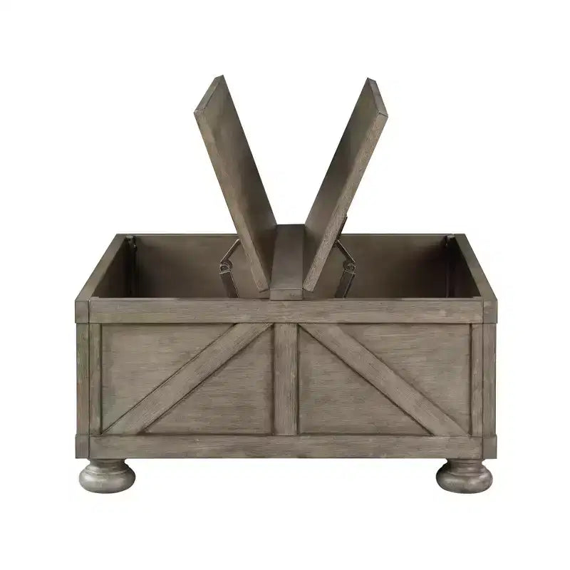 Pershins Farmhouse Square Coffee Table with Storage - HOMES: Inside + Out