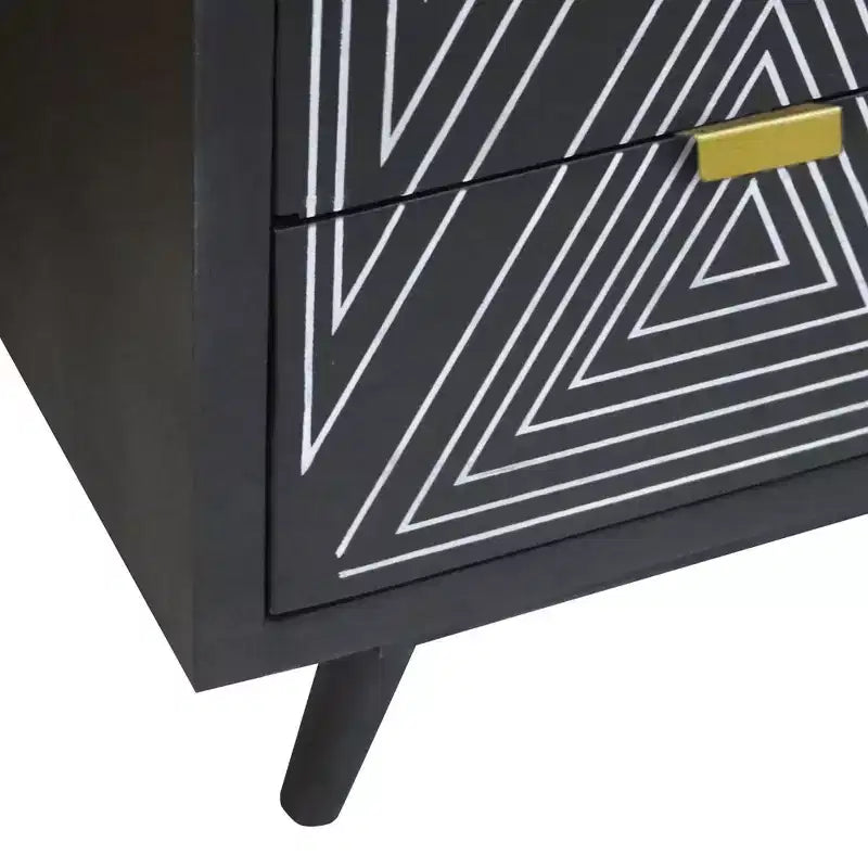 Amarily Mid-Century Modern 4 Drawer Accent Chest - HOMES: Inside + Out