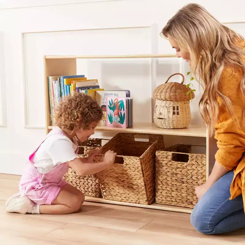 ECR4Kids Streamline 2-Shelf Double-Sided Storage Cabinet, 30in, Classroom Furniture