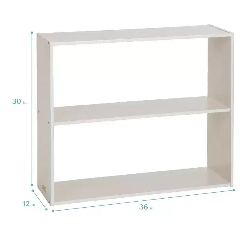 ECR4Kids Streamline 2-Shelf Double-Sided Storage Cabinet, 30in, Classroom Furniture