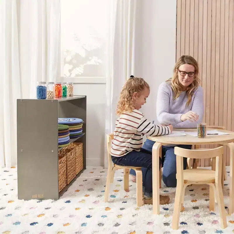 ECR4Kids Streamline 2-Shelf Double-Sided Storage Cabinet, 30in, Classroom Furniture