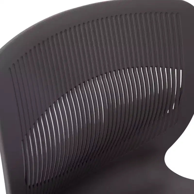 Flash Furniture HERCULES Series Commercial Grade 770 lb. Capacity Ergonomic Stack Chair with Lumbar Support and Steel Frame