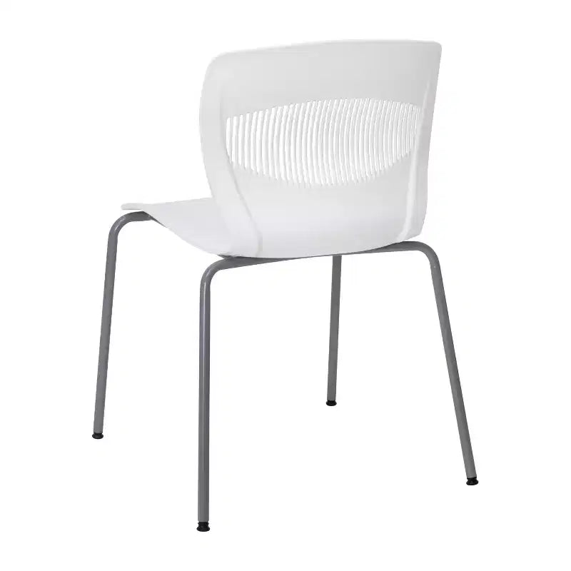 Flash Furniture HERCULES Series Commercial Grade 770 lb. Capacity Ergonomic Stack Chair with Lumbar Support and Steel Frame