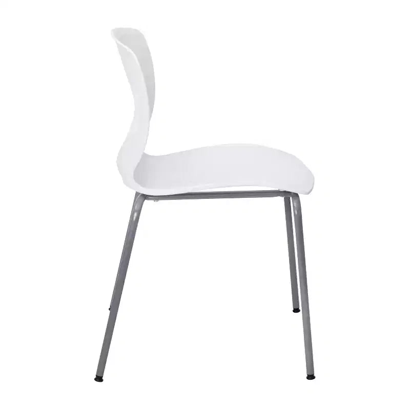 Flash Furniture HERCULES Series Commercial Grade 770 lb. Capacity Ergonomic Stack Chair with Lumbar Support and Steel Frame