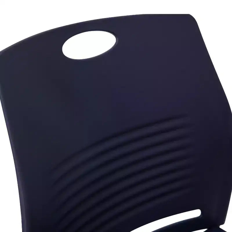Flash Furniture HERCULES Series Commercial Grade 660 lb. Capacity Plastic Stack Chair with Powder Coated Sled Base Frame and Integrated Carrying Handle
