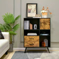 Costway Industrial Buffet Sideboard Storage Cabinet Organizer Cupboard with Cubbies Drawers