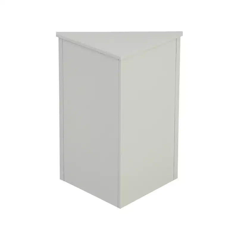 Rustic Corner Bathroom Storage Cabinet with Adjustable Shelves, Freestanding Floor Wood Cabinet - ModernLuxe