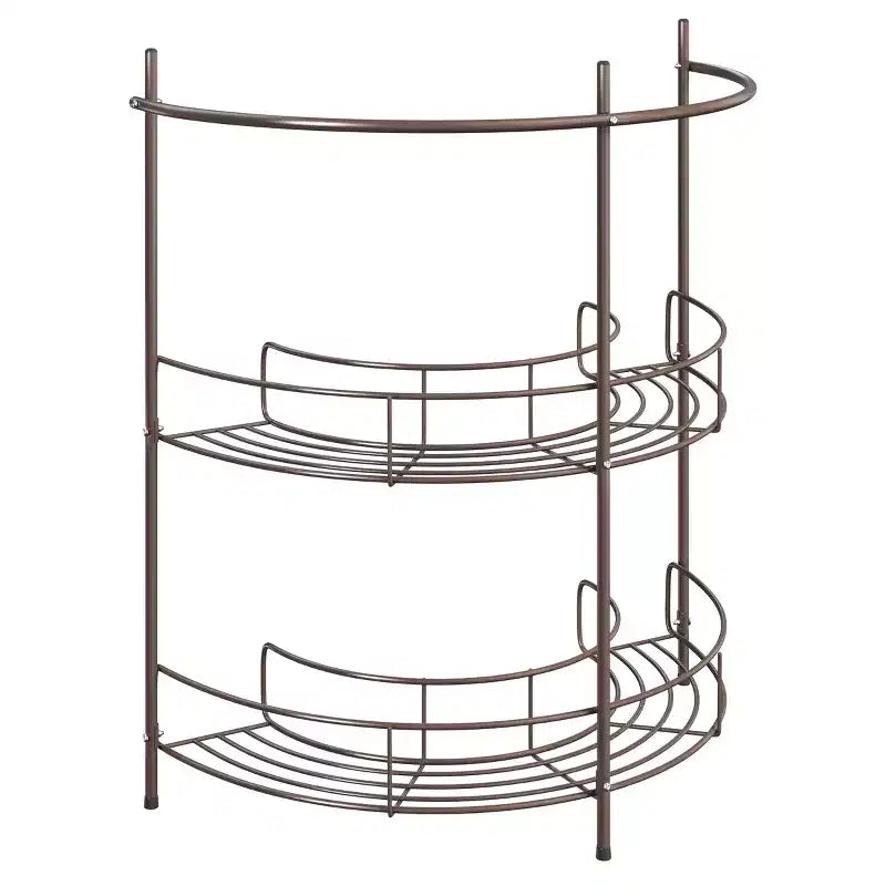 Lavish Home Pedestal Under Sink Organizer, Bronze