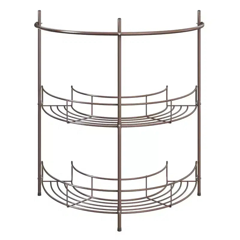 Lavish Home Pedestal Under Sink Organizer, Bronze