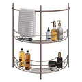 Lavish Home Pedestal Under Sink Organizer, Bronze