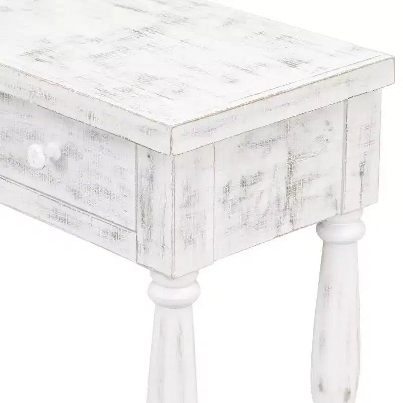 Retro Senior Console Table with 4 Front Facing Storage Drawers and 1 Shelf-ModernLuxe