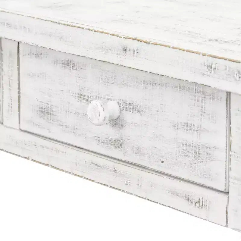 Retro Senior Console Table with 4 Front Facing Storage Drawers and 1 Shelf-ModernLuxe