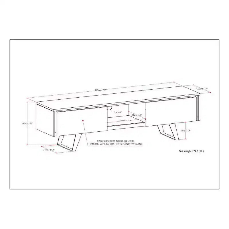Mitchell TV Stand for TVs up to - WyndenHall