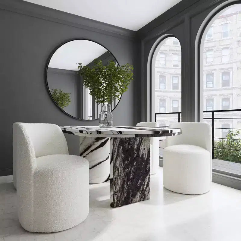 Jessa Dining Chair in Boucle - Threshold