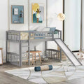 Twin Size Loft Bed with Slide and Ladder - ModernLuxe