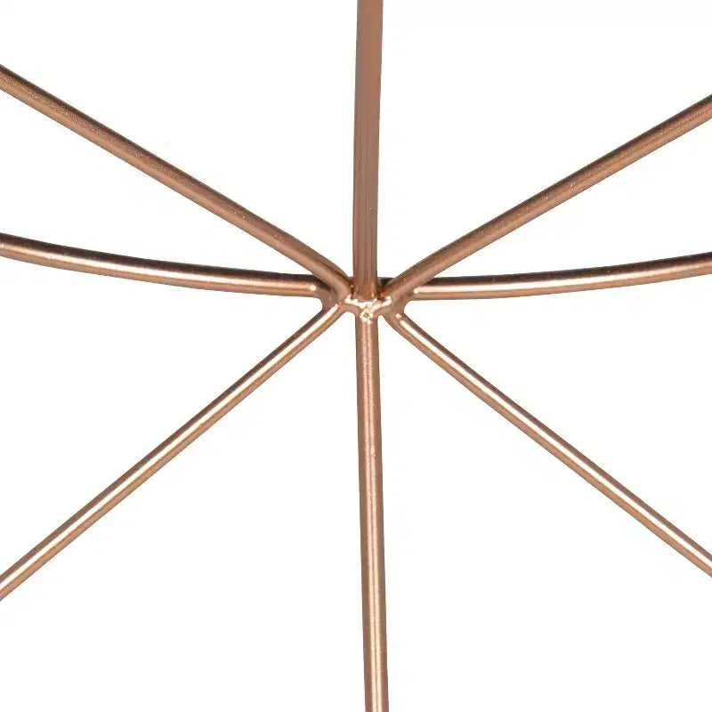 Kate and Laurel Mendel Round Metal Coffee Table, 30x30x17, Gray and Rose Gold