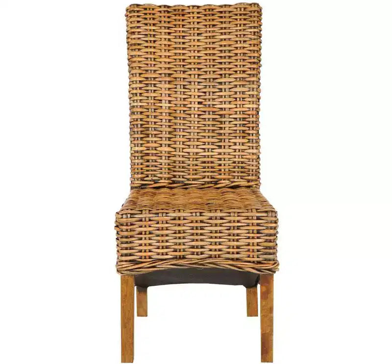 Isla Side Chair (Set of 2) - FOX6506 - Brown/Teak Brown - Safavieh Couture