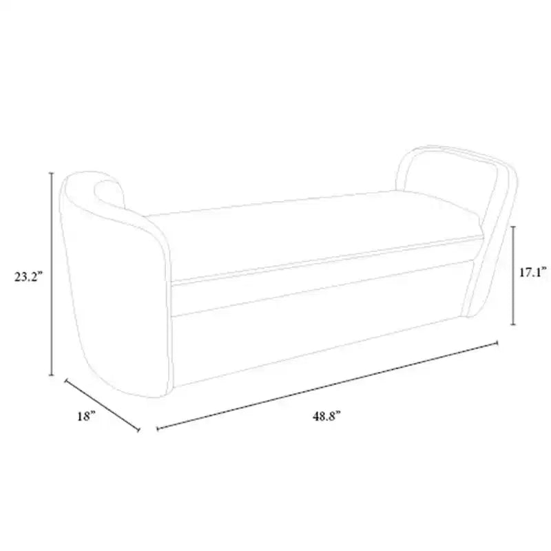 Springdell Rounded Bench - Threshold designed with Studio McGee