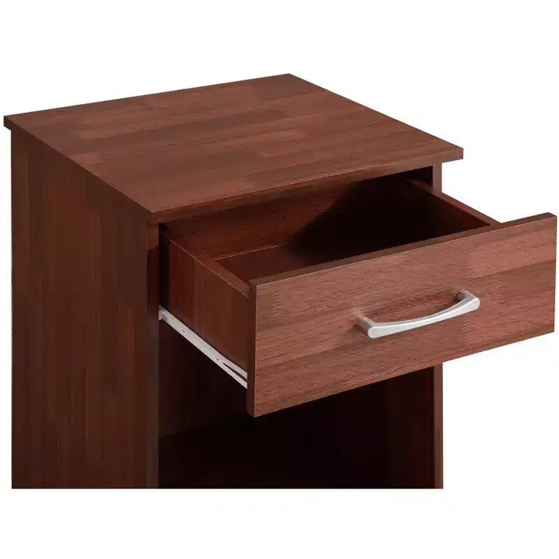 Passion Furniture Lindsey 1-Drawer Nightstand (24 in. H x 18 in. W x 16 in. D)