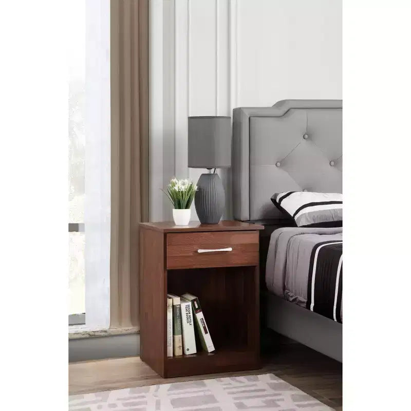 Passion Furniture Lindsey 1-Drawer Nightstand (24 in. H x 18 in. W x 16 in. D)