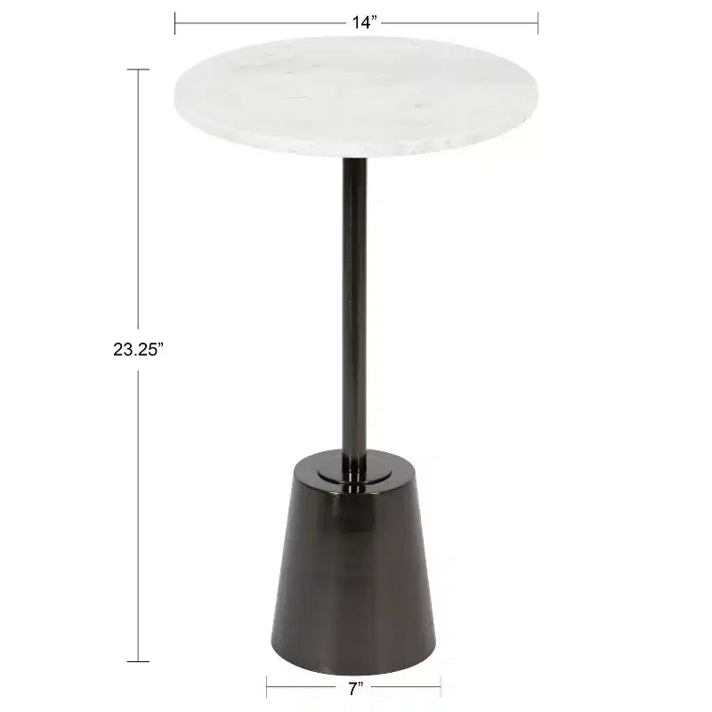 Kate and Laurel Tira Round Side Table