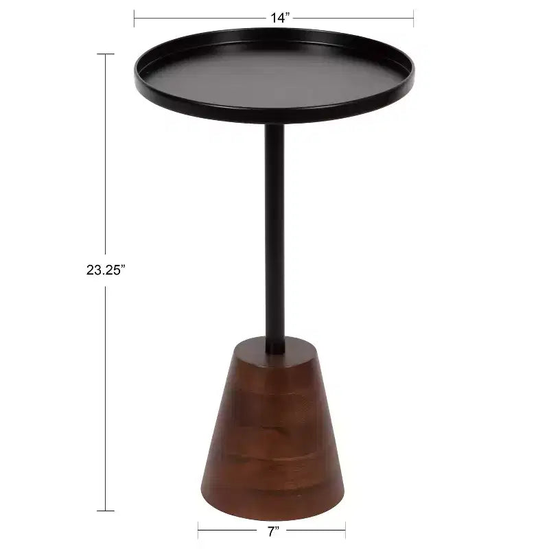 Kate and Laurel Tira Round Side Table