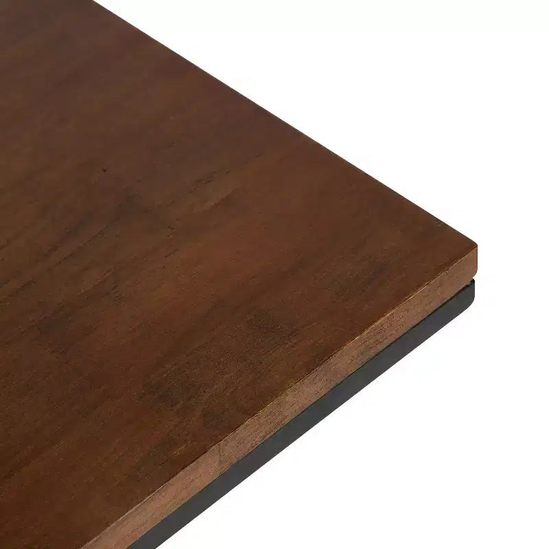Kate and Laurel Lockridge Rectangle Wood C Table, 19x12x27, Walnut Brown